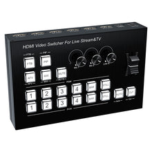 XOLORspace B827 4x2 HDMI multi-viewer switcher for live streaming support HD embedded audio and external analog audio