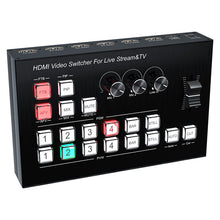 XOLORspace B827 4x2 HDMI multi-viewer switcher for live streaming support HD embedded audio and external analog audio
