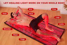 BB1260 Red Light Therapy Mat- 1260pcs LEDs Near-Infrared Light Therapy for Full Body, 660nm Red Light and 850nm Infrared Light for Back Pain