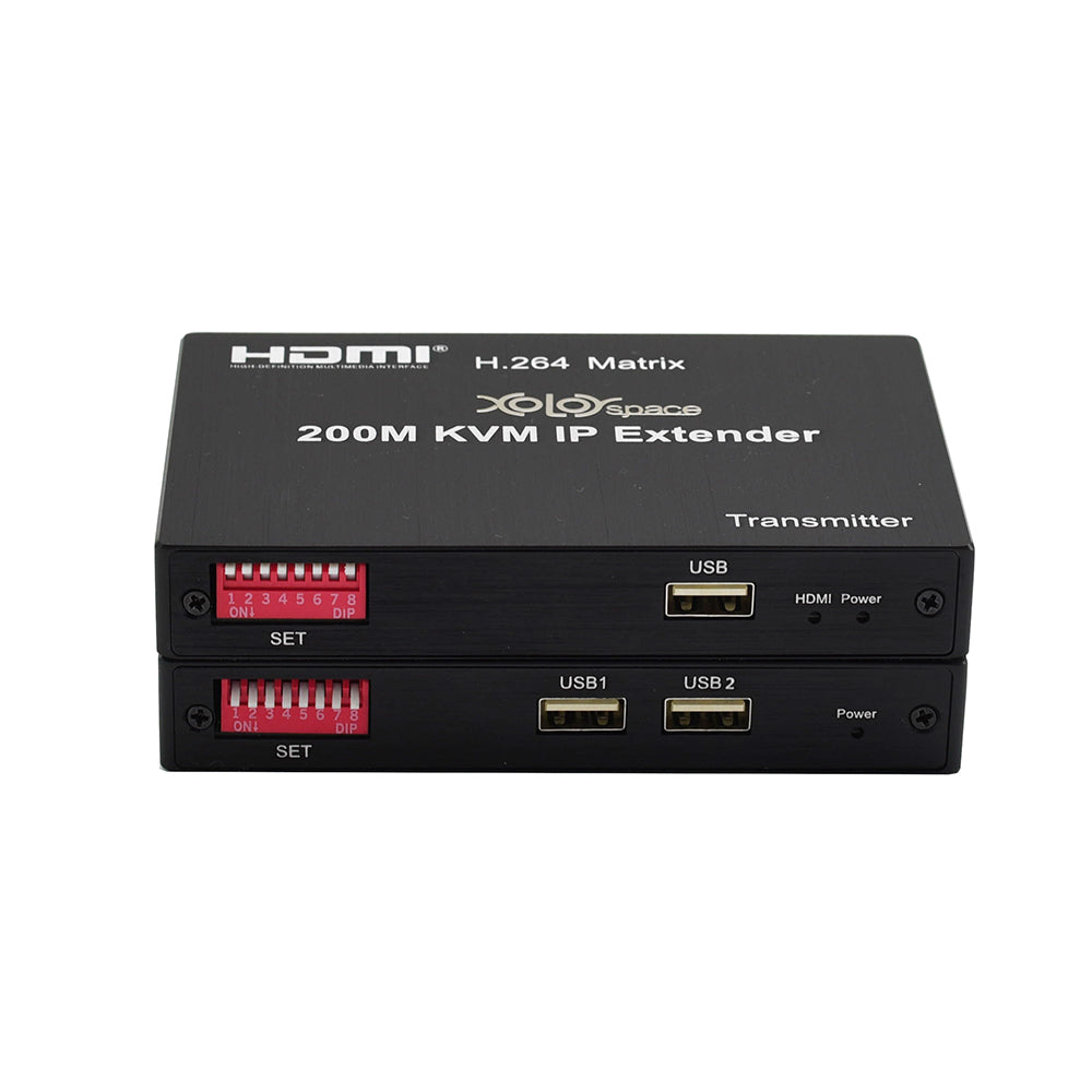 XOLORspace EX200M-K 200M HDMI over IP EXTENDER with USB KVM extender s
