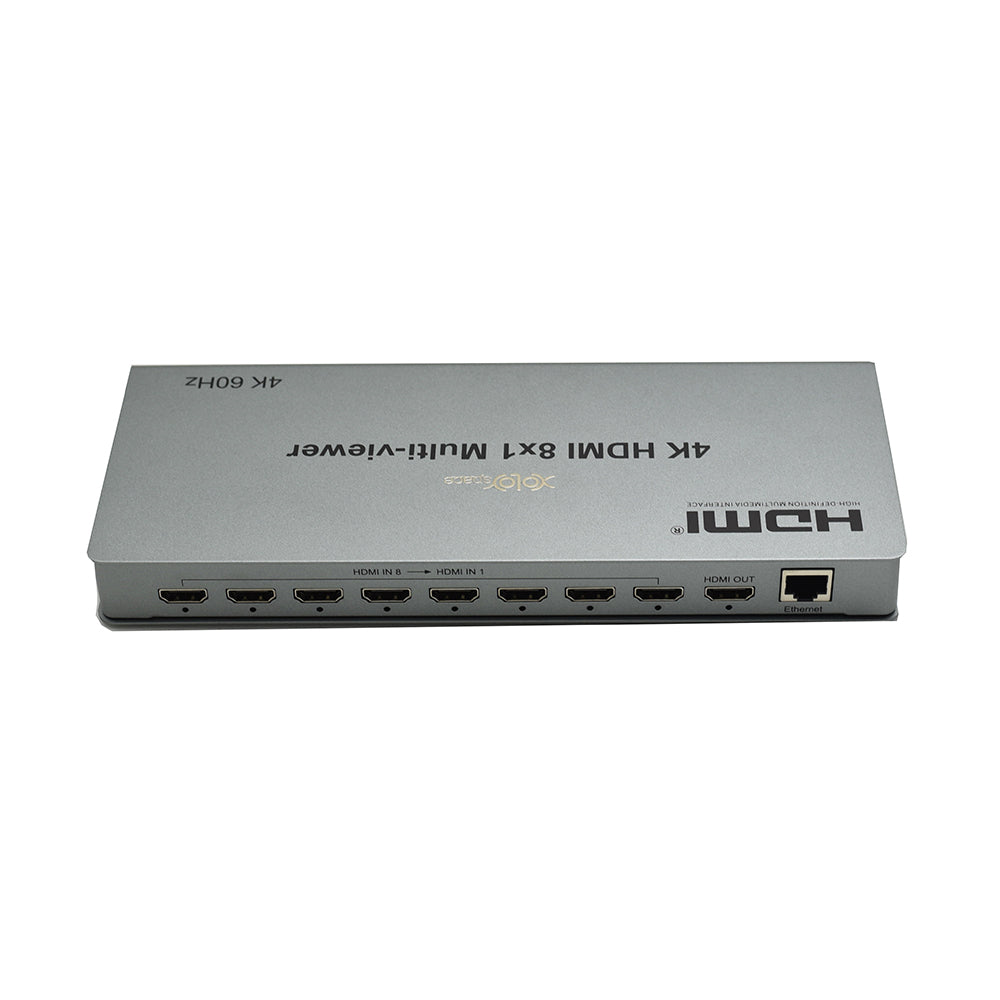 XOLORspace QV801 4K 60HZ HDMI 8x1 Multi-viewer 8 HDMI inputs 1 HDMI ou