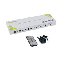 XOLORspace 23421 (2022NEW) HDMI 2.0 4x2 4K 60HZ HDR HDMI Matrix Switch Splitter w/ one HDMI audio output only