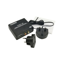 SMARTOOO 36AC HDMI to HDMI 4k audio decoder extract digital audio including Dobly Digital (AC3), DTS and PCM and decode to RCA and 3.5mm stereo audio output