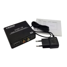 SMARTOOO 36AC HDMI to HDMI 4k audio decoder extract digital audio including Dobly Digital (AC3), DTS and PCM and decode to RCA and 3.5mm stereo audio output