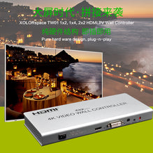 XOLORspace TW01 2X2, 1x2, 1x4 4K HDMI / DVI VIDEO WALL CONTROLLER PROCESSER multiviewer Quad viewer supports cascade 2x4, 2x8