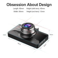 AZDOME Dash Cam Dashboard Car Camera 1080P FHD DVR Car Driving Recorder Dash Camera 3 inch 2.5D IPS Screen 170° Wide Angle, G Sensor, Parking Monitor, Loop Recording, Motion Detection