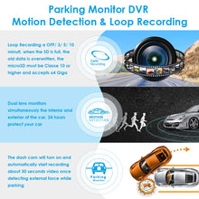 AZDOME Dash Cam Dashboard Car Camera 1080P FHD DVR Car Driving Recorder Dash Camera 3 inch 2.5D IPS Screen 170° Wide Angle, G Sensor, Parking Monitor, Loop Recording, Motion Detection