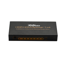 XOLORspace S104 1x4 4K 60HZ HDR HDMI Splitter auto downcaler output 4K 60HZ HDR and 1080P simultaneously