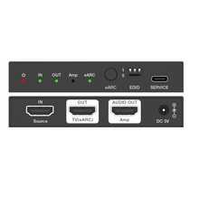 XL-MC02 48Gbps HDMI eARC Audio to Amplifier Adapter for de-embedding audio signals from an HDMI source or TV with ARC/eARC to AV Receiver