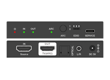 XOL-MC01 48Gbps HDMI 2.1 Audio De-embedder 8K@60Hz ARC Audio Extractor HDCP2.3 with Optical SPDIF & 3.5mm L/R Output for PS5 Home Theater