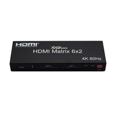 XOLORspace 41621 6x2 HDMI matrix switch 4k 60hz HDR with audio extractor (supports downscaler)