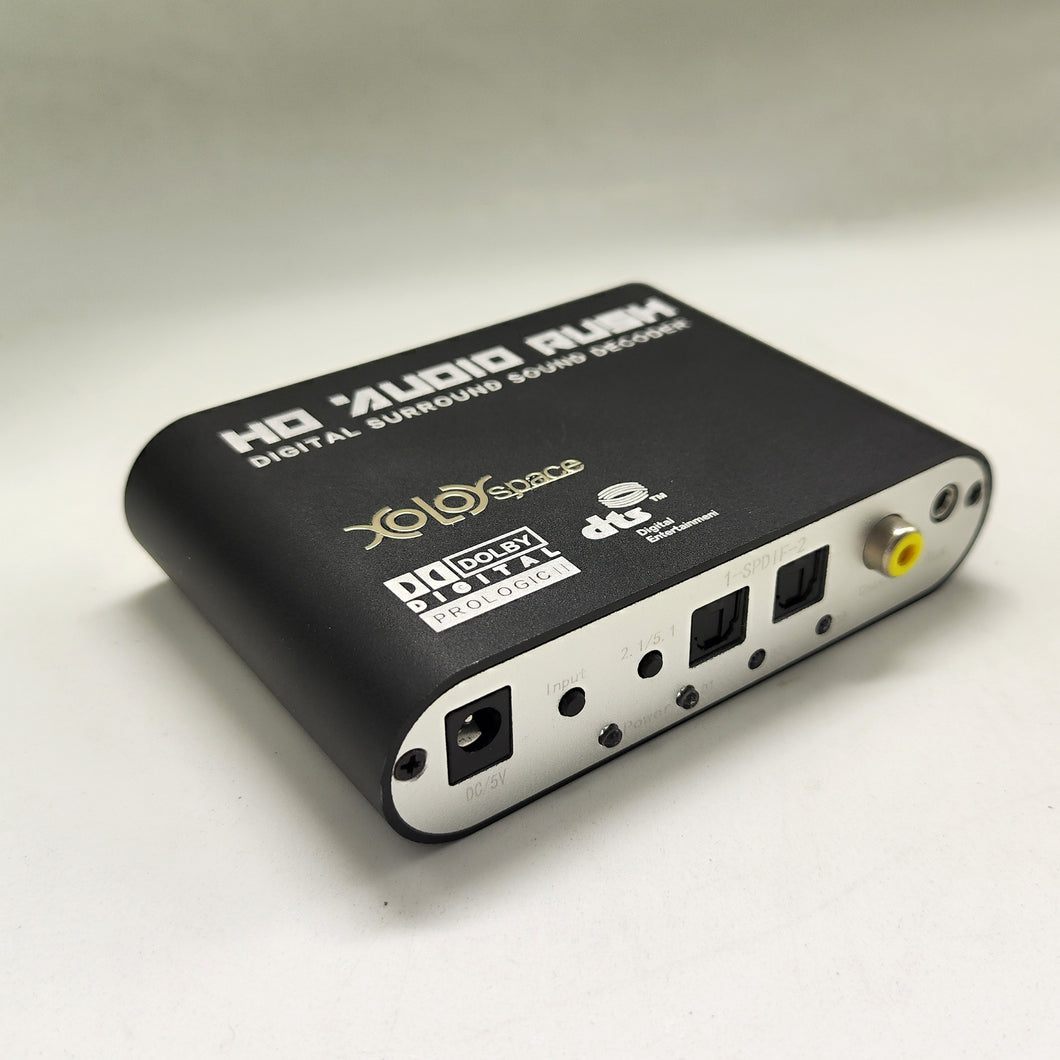 XOLORspace DJ51 Multi-channel Digital Audio Decoder SPDIF Coaxial support DTS/AC3 /optical audio converter 5.1 decoder