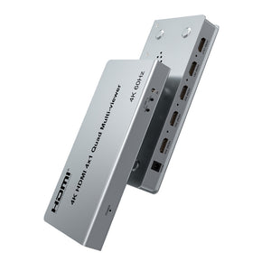 XOLORspace TW02-4K 60Hz HDMI 4x1 Quad Multi-viewer supports 90/180/270 degree flip, PIP