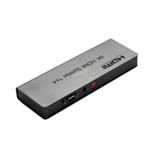 XOLORspace 61140E 1x4 8K HDMI splitter supports 8k 60hz / 4k 120hz with EDID setting