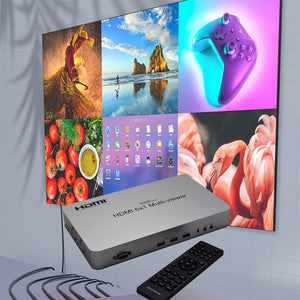 XOLORspace QV802 4K 60hz HDMI 8x2 Multi-viewer compliant with HDMI 2.0 and HDCP 2.1