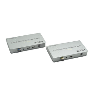 XOLORspace LKV378 20km HDMI over Fiber extender with USB KVM, supports multipoint-to-multipoint mode