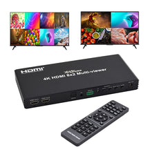 XOLORspace QV802 4K 60hz HDMI 8x2 Multi-viewer compliant with HDMI 2.0 and HDCP 2.1