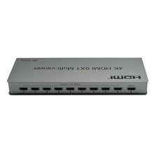 XOLORspace QV901 4K 60HZ HDMI 9x1 Multi-viewer 9 HDMI inputs 1 HDMI output with 12 modes of video segmentation (2024 NEW)