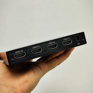 XOLORspace TW02B 4K HDMI 4x1 Quad viewer switch with 7 modes of Multi-viewer