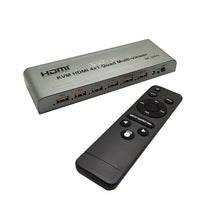 XOLORspace TW02K 4K 30Hz HDMI 4x1 Quad Multi-viewer with USB KVM