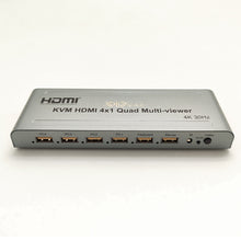 XOLORspace TW02K 4K 30Hz HDMI 4x1 Quad Multi-viewer with USB KVM