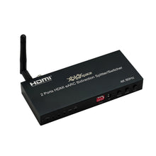 X1229 2 ports HDMI eARC Bidirectional splitter/Switcher with wireless headphone supports Bluetooth LE Audio