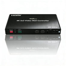 XOLORspace TVW33 4K 60Hz 3x3 video wall controller with 23 video splicing modes, supports rotation / EDID setting / RS232