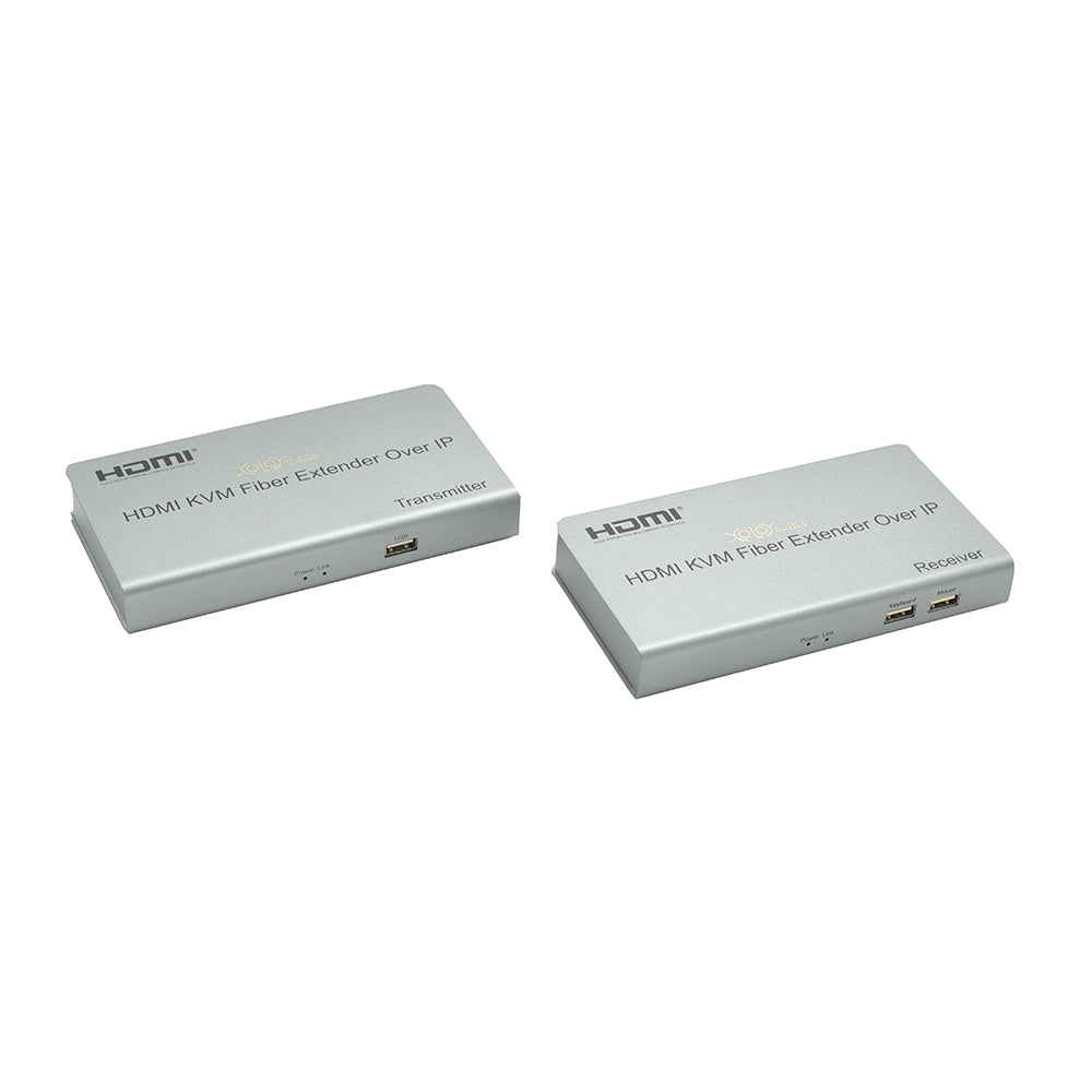 XOLORspace LKV378 20km HDMI over Fiber extender with USB KVM, supports multipoint-to-multipoint mode