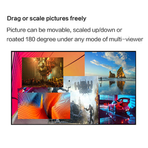 XOLORspace QV601 4K 30HZ 6x1 HDMI Multi-viewer with movable of each screen