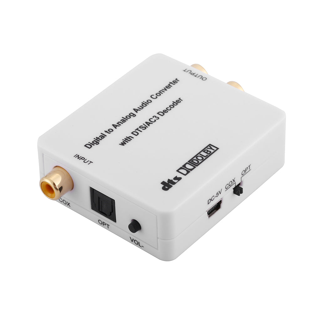 Dolby Digital to Analog Audio Converter Decoder -SPDIF/Coaxial