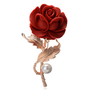 Yoursfs Floral Brooch Pin 18K Gold Plated Flower and Bee Decorative Garment Dress Jewelry for Women Cocktail Party Accessory Brooches Pin