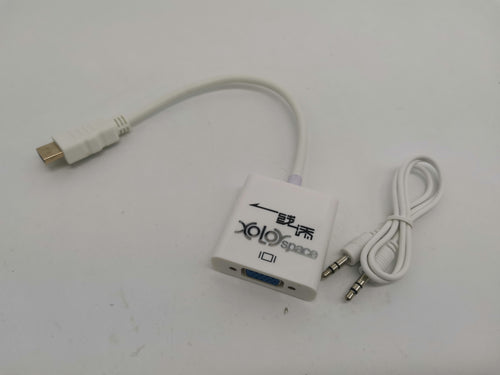 XOLORspace HDV01 HDMI to VGA adapter with pigtail HDMI cable embedded