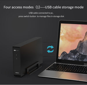 XOLORspace Intelligent NAS HDD case wireless enclosure for hard drive disk wireless HDD management private cloud storage connect to router
