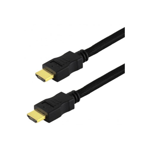 XOLORspace 1m 3ft 30AWG HDMI 2.0 cable 4K 60HZ 4:4:4 HDR 18Gbps black Nylon-braided coat, 24k gold plated