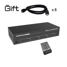 XOLORspace 46441S 4x4 4K 60HZ 4:4:4 HDR HDMI Matrix Switcher with 4k to 1080p downscaler and audio extractor / IP control