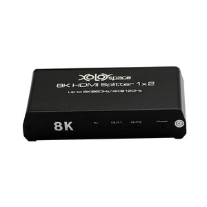 XOLORspace 61120 8K HDR 1x2 HDMI Splitter 1 in 2 out 4k 120hz / 8K 60hz HDCP 2.2,HDCP 2.3 Bypass