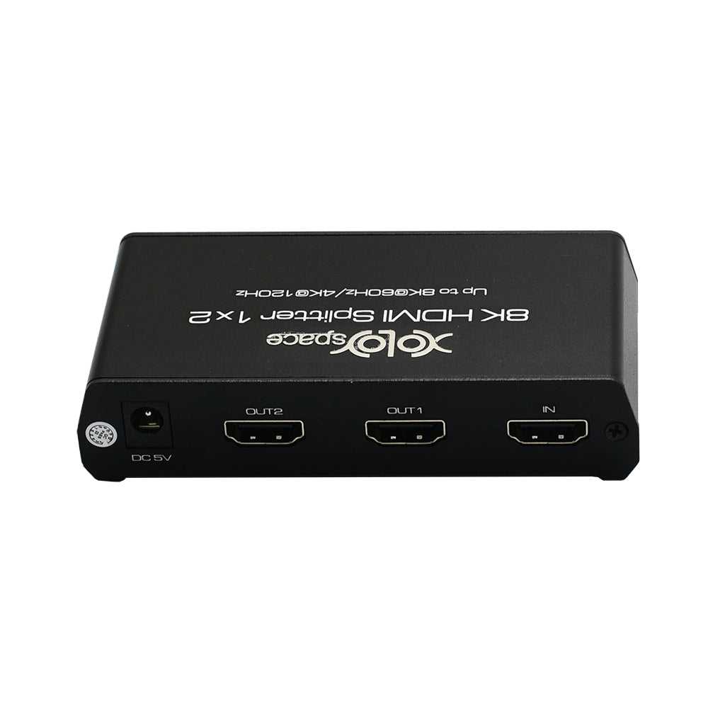 XOLORspace 61120 8K HDR 1x2 HDMI Splitter 1 in 2 out 4k 120hz / 8K 60h