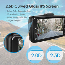 AZDOME Dash Cam Dashboard Car Camera 1080P FHD DVR Car Driving Recorder Dash Camera 3 inch 2.5D IPS Screen 170° Wide Angle, G Sensor, Parking Monitor, Loop Recording, Motion Detection