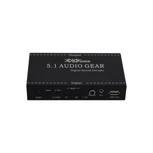 XOLORspace DJ51 Multi-channel Digital Audio Decoder SPDIF Coaxial support DTS/AC3 /optical audio converter 5.1 decoder