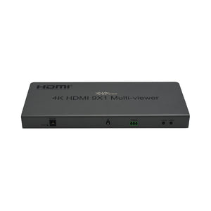 XOLORspace QV901 4K HDMI 9x1 Multi-viewer 9 HDMI inputs 1 HDMI output with 12 modes of video segmentation