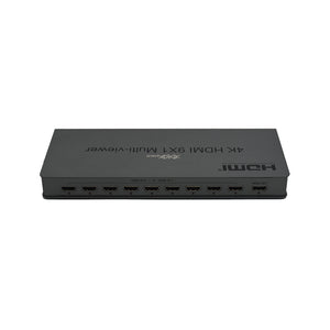 XOLORspace QV901 4K HDMI 9x1 Multi-viewer 9 HDMI inputs 1 HDMI output with 12 modes of video segmentation