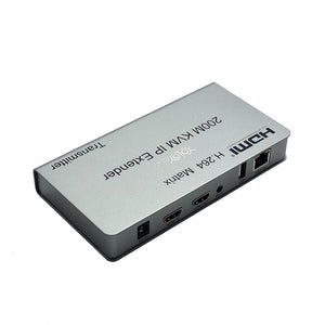 XOLORspace EX200M-K 200M HDMI over IP EXTENDER with USB KVM extender supports multipoint-to-multipoint (IP management)