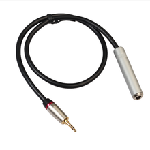 3.5mm male to 6.35mm female audio adapter cable microphone mobile phone sound card conversion line - 1m