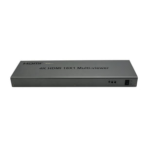 XOLORspace QV1601 4K HDMI 16x1 Multi-viewer 16 HDMI inputs 1 HDMI output with 9 modes of video segmentation