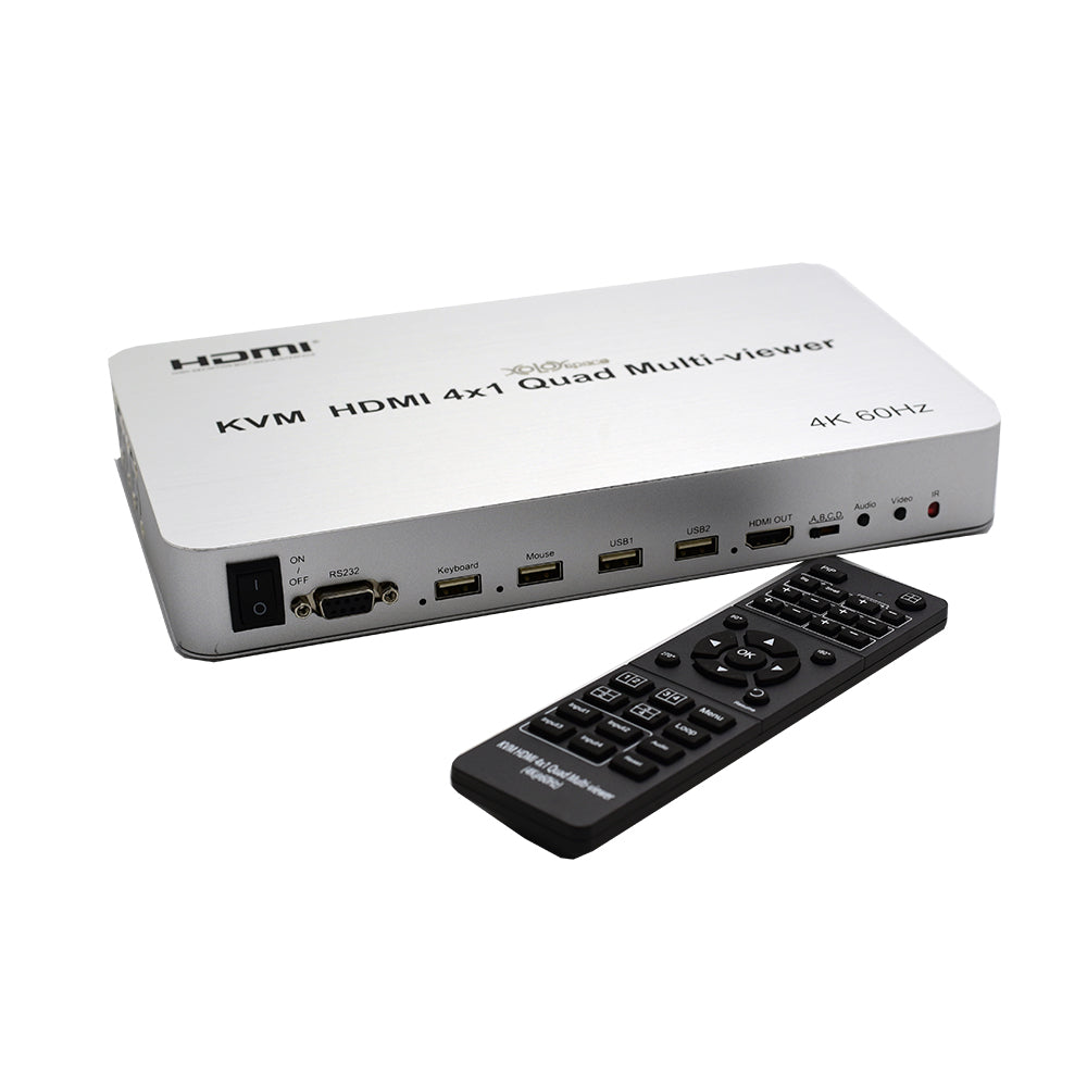 Ultra HD 4K 3x1 HDMI KVM Switch Keyboard & USB Peripheral Control