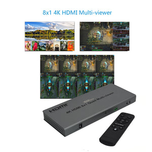 QV801 4K 8x1 Multi-viewer inputs 1 HDMI output